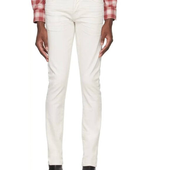 TOM FORD Off-White Selvedge Slim-Fit Jeans - Picture 4 of 4